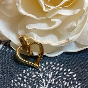 14k Yellow Gold Heart Pendant